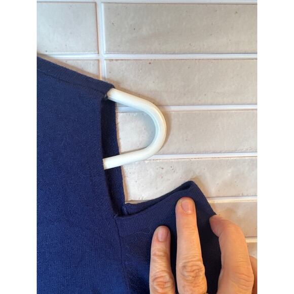 Patrizia Luca Milano Women's XL Dark Blue - Long Sleeve Top - Picture 5 of 7